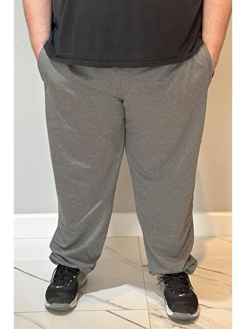 Remsa Büyük Beden Paçası Düz Beli Lastikli 3 Cepli Ekstra Battal Erkek Eşofman Altı 24700 Antrasit - S000504222-29666