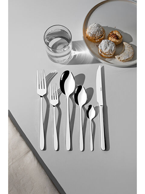 Nehir Sultan Sade 6 Kişilik 36 Parça Kutulu Çatal Kaşık Bıçak Takımı - S000495344-18105