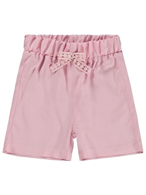 Civil Baby Bel Fiyonklu Düz 6-18 Ay Şort - Pembe