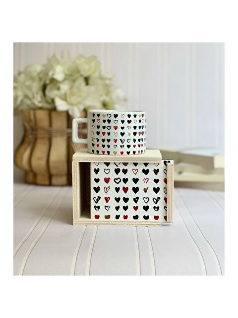 Bam Hediyelik Eşya Seni Tüm Kalbimle Seviyorum Tasarımlı Kutulu Kupa - S000290131-23173