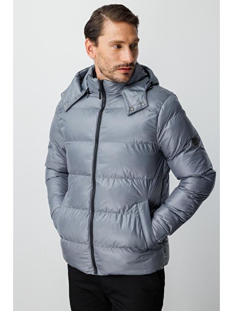 igs Erkek Gri Şişme Mont - S000490216-20600
