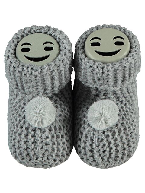 Misket Triko Ponpon Patik - Gri Standart - S000503300-20600