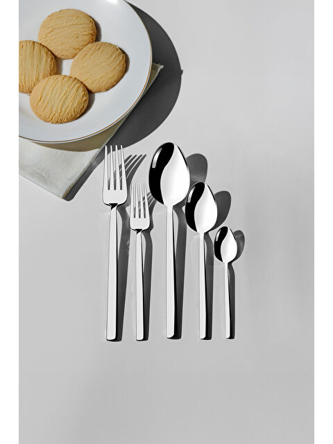 Nehir Dalyan Sade 6 Kişilik 30 Parça Kutulu Çatal Kaşık Takımı - S000495360-18105