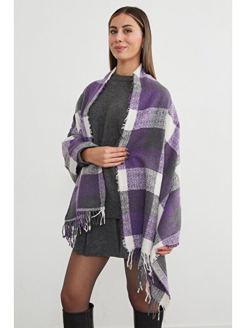 Fullamoda Ekose Desenli Yumuşak Dokulu Şal - S000112235-20042