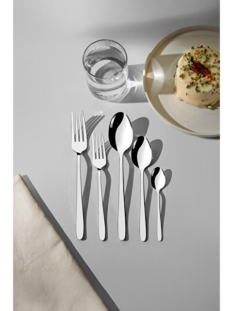 Nehir Sultan Sade 12 Kişilik 60 Parça Kutulu Çatal Kaşık Takımı - S000495361-18105