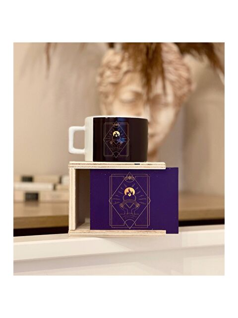 Bam Hediyelik Eşya Tarot  Kalp Ateş Tasarımlı Kutulu Kupa - S000290145-23173