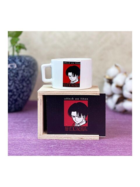 Bam Hediyelik Eşya Levi Attack On Titan Tasarımlı Kutulu Kupa - S000290154-23173