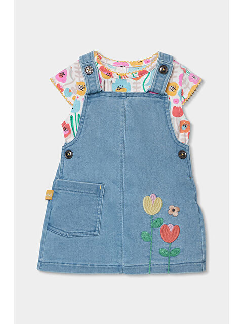 Boboli Güneş Desenli Salopet Etek 6-24 Ay Mavi - S000530796-17234