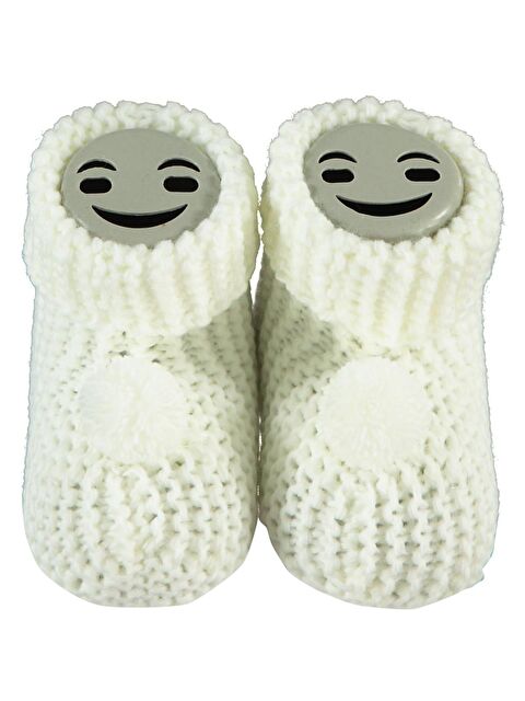 Misket Triko Ponpon Patik - Ekru Standart - S000503300-19965