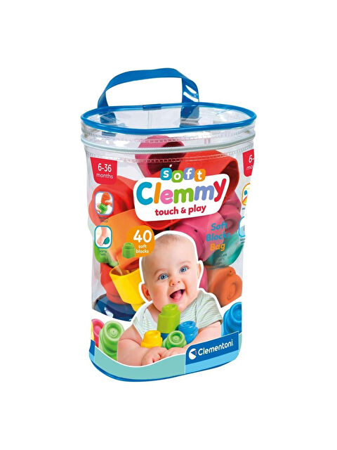 Clementoni Soft Clemmy Yumuşak Blok Çantası 40 Parça 17878