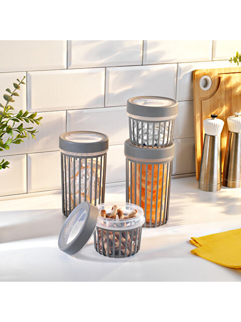 SCHAFER Lane 4 lü Saklama Kabı-Gri - S000426424-20600