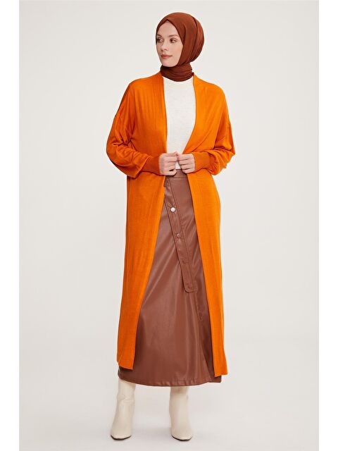 ARMİNE Hırka 22Kd4245 Yanık Oranj - S000489467-20013