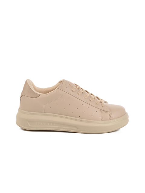 Ayakmod Ekru Bağcıklı Kadın Sneaker 156 G - S000414027-19928