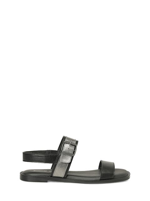 Polaris 327081.Z 6FX Siyah Kadın Düz Sandalet