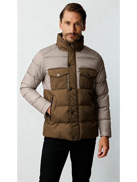 igs Erkek Bej Şişme Mont - S000490221-19928