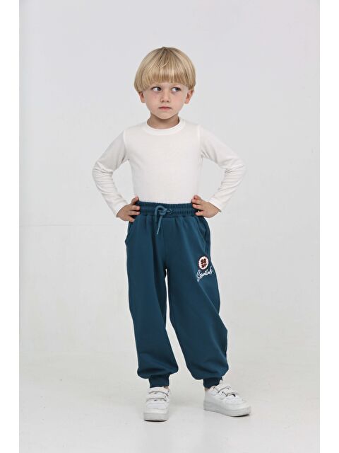 Toontoykids Erkek Çocuk 98 Nakışlı Eşofman Alt - S000457261-37399