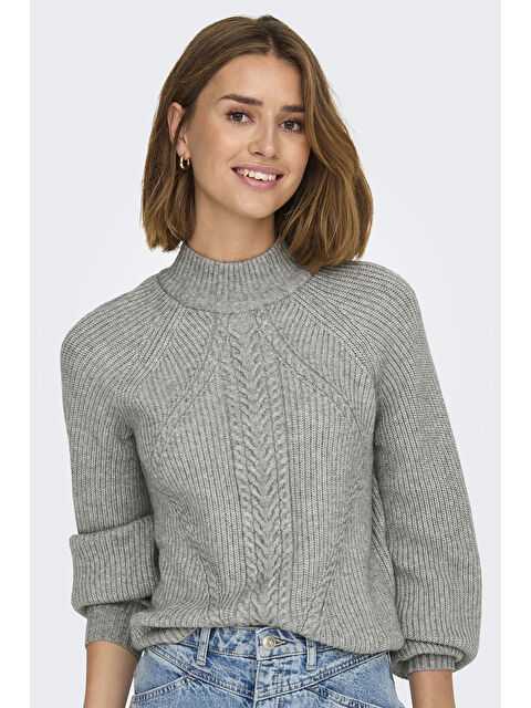 Only Onlkatia Regular Fit Yarım Balıkçı Yaka Örme Kadın Kazak 15324678 - S000312309-20600