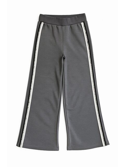 Little Star ✨ Kız Çocuk Sim Şeritli Eşofman Altı | Şardonlu Üç İplik Kumaş | Geniş Paça Tasarım - S000462020-29666