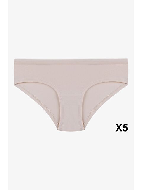 Koza İç Giyim Kadın Pamuklu 5'li Basic Hipster Külot - S000312313-26407