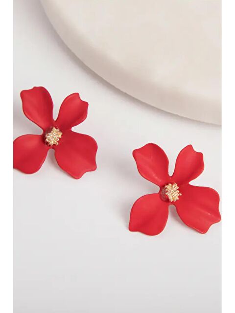 New Obsessions Zarif Çiçekli Çivi Küpe - S000182407-20045