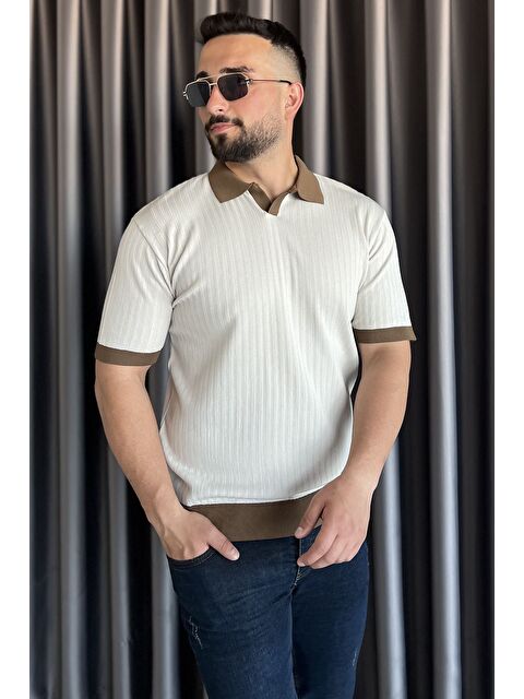 Mishar İtalia Polo Yaka Çizgi Desenli Erkek Triko Tişört - S000399762-25636