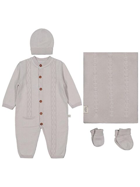 Civil Beybek 5'li 0-3 Ay Zıbın Setleri - Gri 0-1 Ay - S000509033-20600