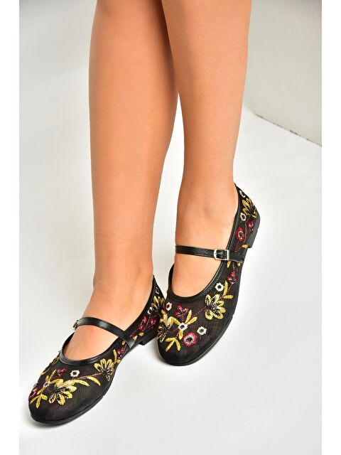 Fox Shoes U2678532 Siyah Kadın Babet - S000369009-19351