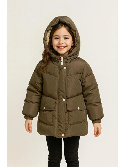 Myhanne Kapüşonlu Kışlık Kız Çocuk Mont 4241 - S000459305-26429