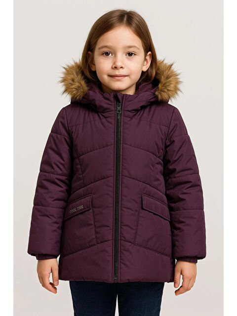 Myhanne Kapüşonlu Kışlık Kız Çocuk Mont 4043 - S000459302-20042