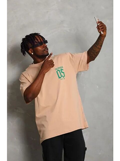 Jane's Erkek Baskılı Tişört Kısa Kol Bisiklet Yaka