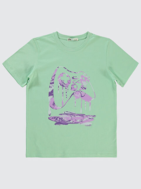 Civil Boys Erkek Çocuk Tişört 10-13 Yaş Su Yeşili