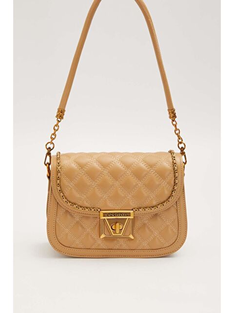LEVİDOR Premium Haki Kadın Omuz Çantası 930609