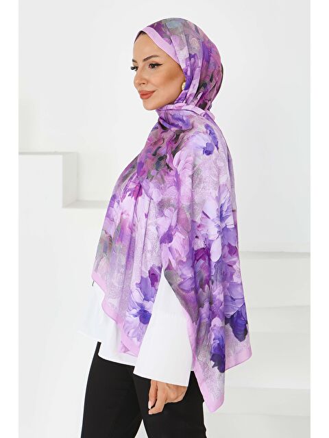 Tofisa Bambu Kıraş Şal Lila - 27617 - S000439489-17878