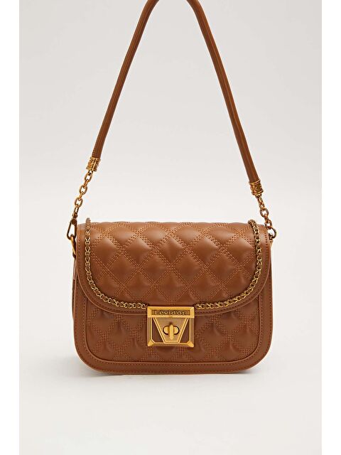 LEVİDOR Premium Camel Kadın Omuz Çantası 930609