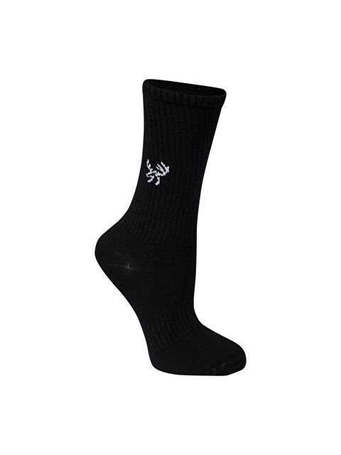 2AS Uzun Bambu Spor Çorap Siyah - S000485969-19351