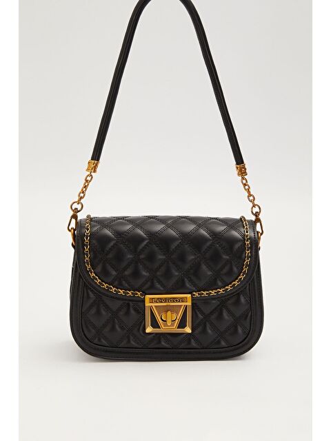 LEVİDOR Premium Siyah Kadın Omuz Çantası 930609