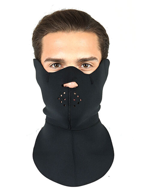 THERMOFORM Softshell Maske Siyah Erkek Kar Şapkası - S000532113-19351