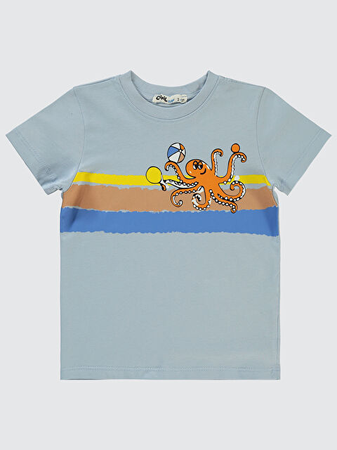 Civil Boys Erkek Çocuk Tişört 2-5 Yaş Buz Mavi