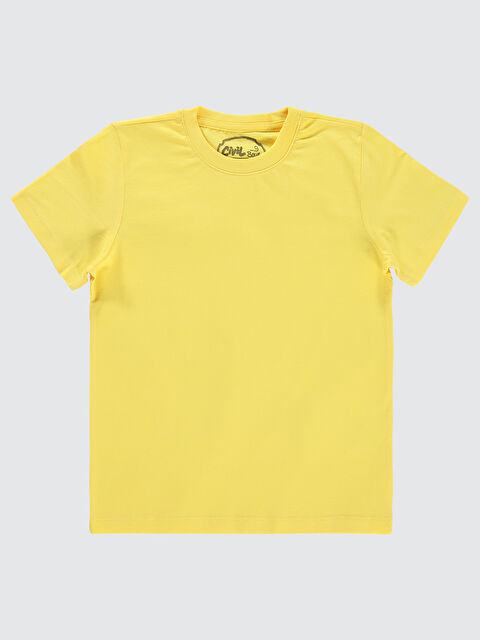 Civil Boys Erkek Çocuk Tişört 6-9 Yaş Sarı