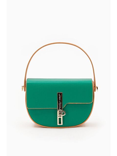 LEVİDOR Yeşil Camel  Kadın El ve Omuz Çantası 930125 - S000404341-14939