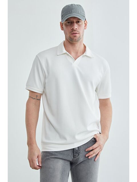 Fullamoda Basic Polo Yaka Modal Tişört - S000516651-19965