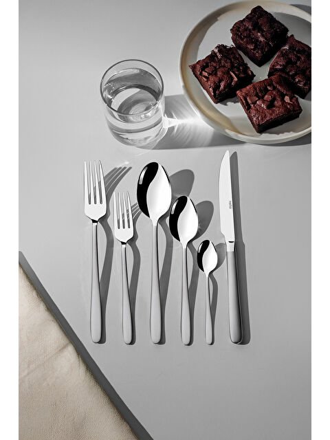 Nehir Sultan Saten 12 Kişilik 72 Parça Kutulu Çatal Kaşık Bıçak Takımı - S000492549-18105