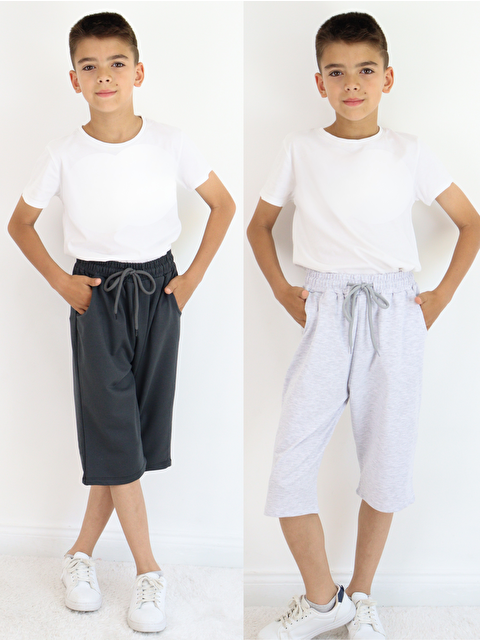 Harika Kids Erkek Çocuk Diz Altı Kapri&Bermuda 2' li Paket - S000400799-37478