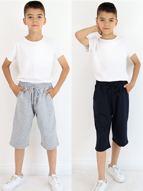 Harika Kids Erkek Çocuk Diz Altı Kapri&Bermuda 2' li Paket - S000400799-37346