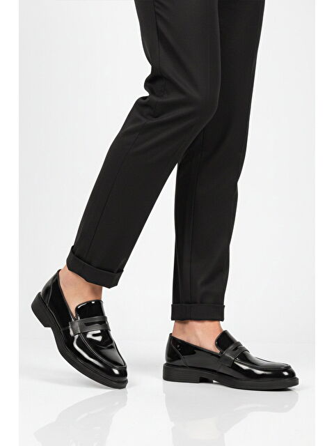 Ayakmod Siyah Rugan Hakiki Deri Erkek Casual Ayakkabı 986 M - S000509044-37444