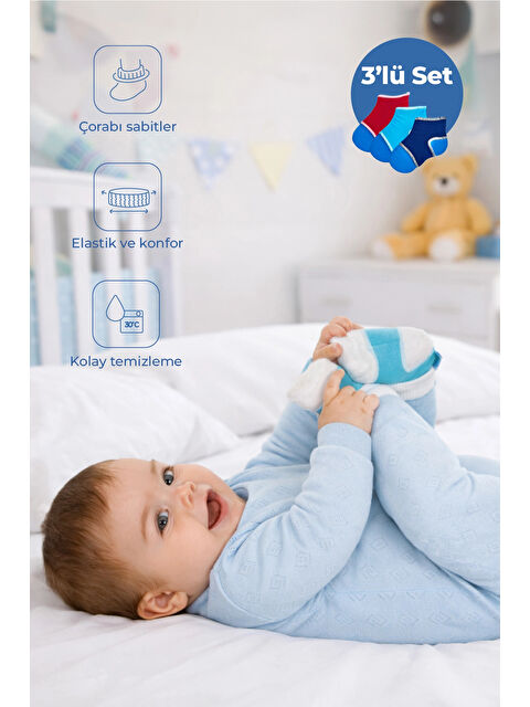 Babyjem 932 Bebek Çorap Tutucu 3'lü Set - S000501698-23173