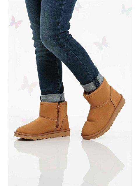 Pepino Taba Süet İçi Kürklü Soğuğa Dirençli Kız Çocuk Bot 2096 F - S000480760-37454