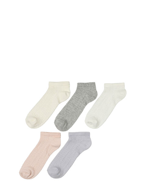 Polaris JKR 5 LI PTK-W 5PR Pembe Kadın 5'li Patik Çorap - S000459310-20024