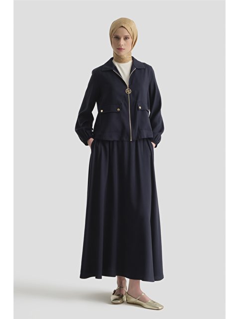 ARMİNE Basic Ceketli Takım Lacivert - S000498347-21164