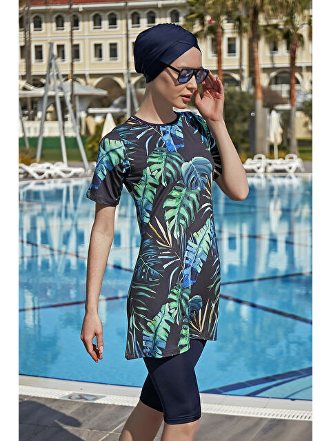 Remsa Mayo Kısa Kollu Elastanlı Taytlı Yarı Kapalı Mayo R4902 Zeliha - S000262366-21164